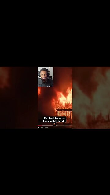 HOUSE OF FIREWORKS - Train Vs Giant Pit (By Mr.Beast) REACTION #shorts #mrbeast