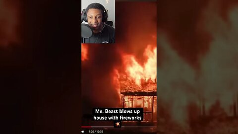 HOUSE OF FIREWORKS - Train Vs Giant Pit (By Mr.Beast) REACTION #shorts #mrbeast