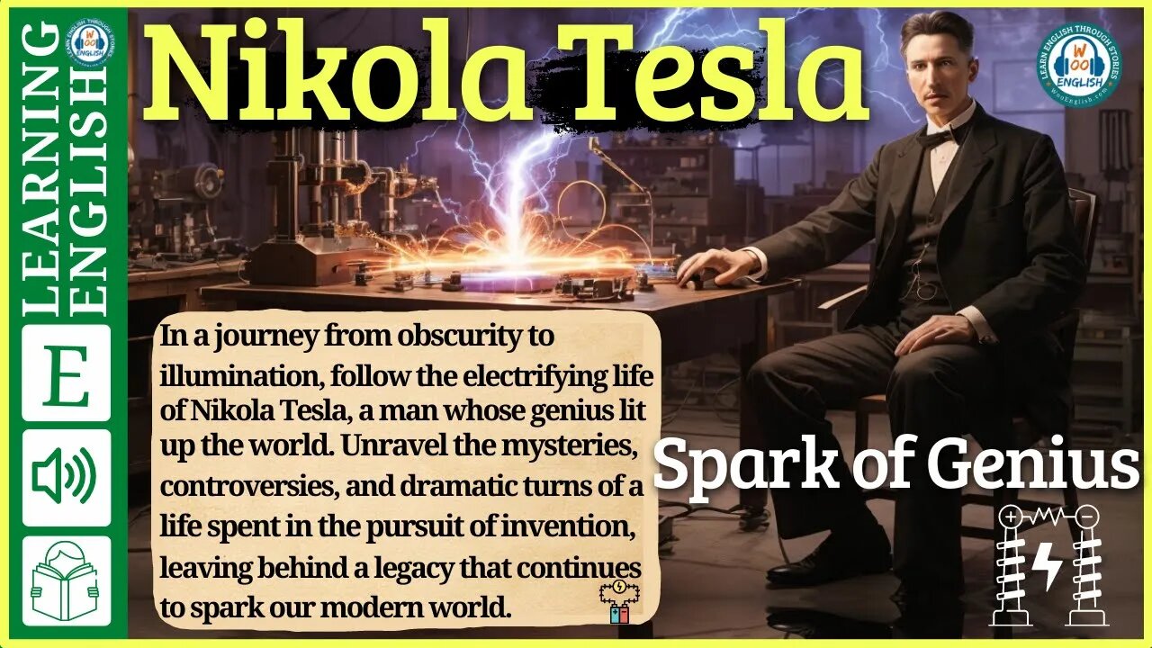 Learn English Through story Level 3 🔥English Stories 🔥 Nikola Tesla