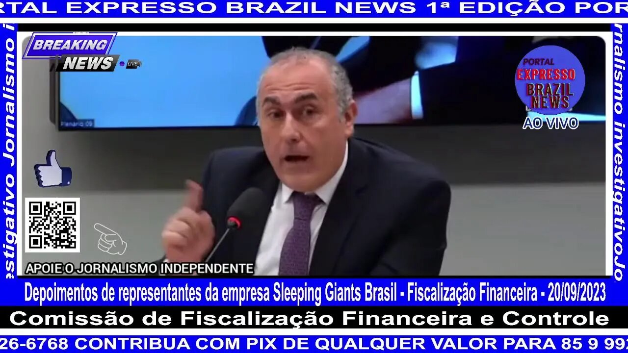 Depoimentos de representantes da empresa Sleeping Giants Brasil - Fiscalização Financeira - 20/09…