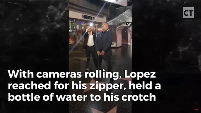 'Tolerant' George Lopez Videoed Appearing To Urinate on Trump's Hollywood Star