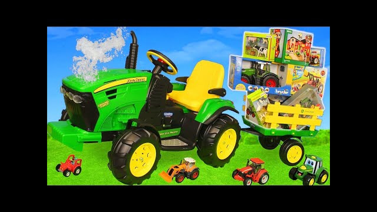 A Tractor Drives to the Farm!