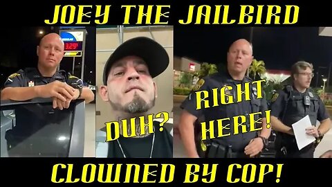 Frauditor Joey the Jailbird Demands Badge Number & Told Right Here!