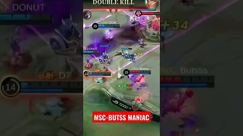 MSC-BUTSS MANIAC #ml #mlbb #mobilelegend #omletarcade #mobilelegendsgame #mobilelegends #shortsvideo