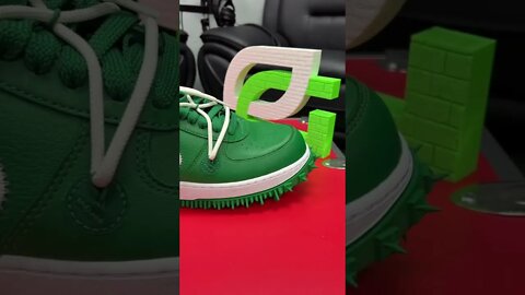 Graffiti vs Pine Green Off White Air Force 1 Mids #shorts #nike #sneakers #hypebeast #sneakerhead