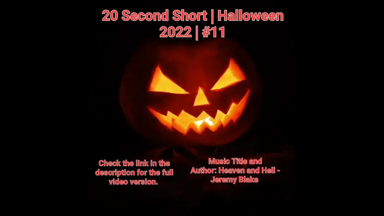 20 Second Short | Halloween 2022 | Halloween Music #Halloween #shorts #halloween2022 #11