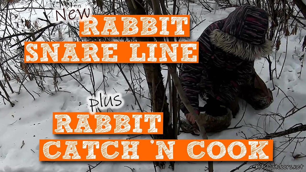 S2:E1 Setting up the First Rabbit Snares of the Season | Rabbit Catch & Cook