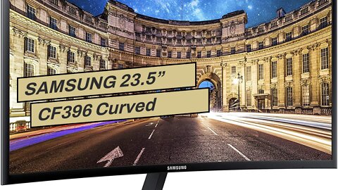 SAMSUNG 23.5” CF396 Curved Computer Monitor, AMD FreeSync for Advanced Gaming, 4ms Response Tim...