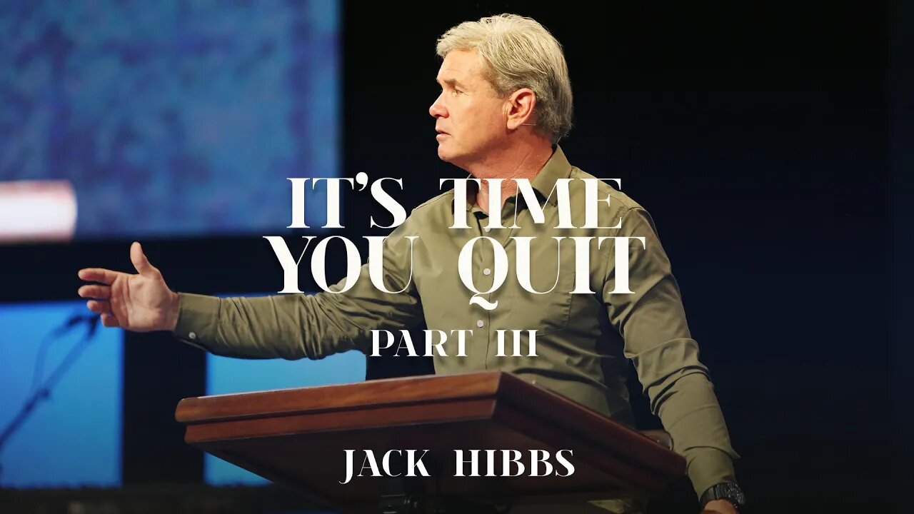 It’s Time You Quit - Part 3 (Romans 8:12-17)