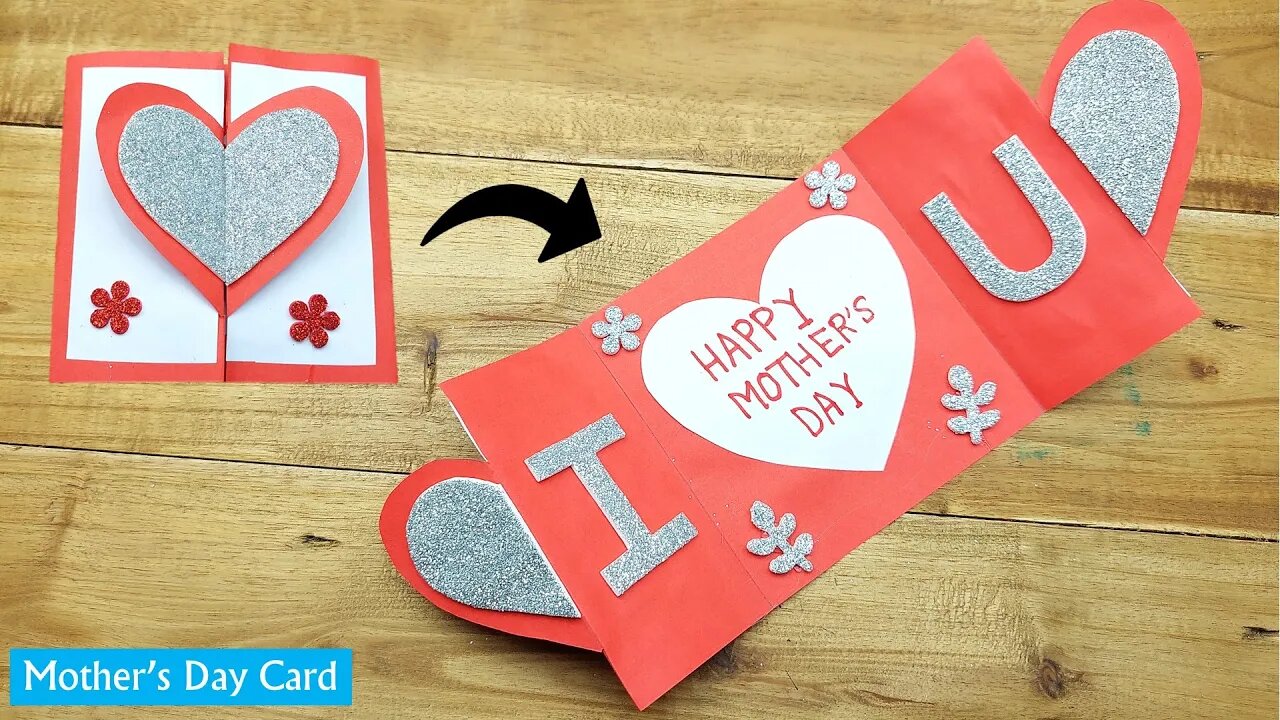 Mother's Day Craft Ideas - How to Make Mothers Day Card | Homemade Mothers Day Card Making