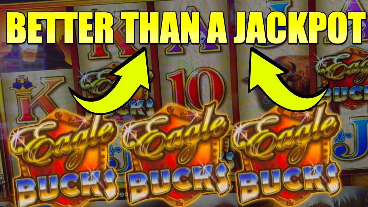 A WIN IS A WIN! THIS WAS BETTER THAN A JACKPOT! on Eagle Bucks Ainsworth Slot Machine