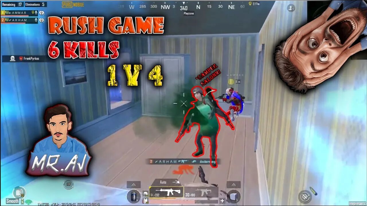 BEST RUSH GAMEPLAY!! | 6 KILLS DUO vs SQUADS | PUBG MOBILE