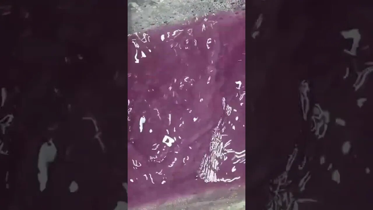 Mixing blueberry juice with ice #satisfying #ice #sounds #shorts #asmr #shortvideo #trending