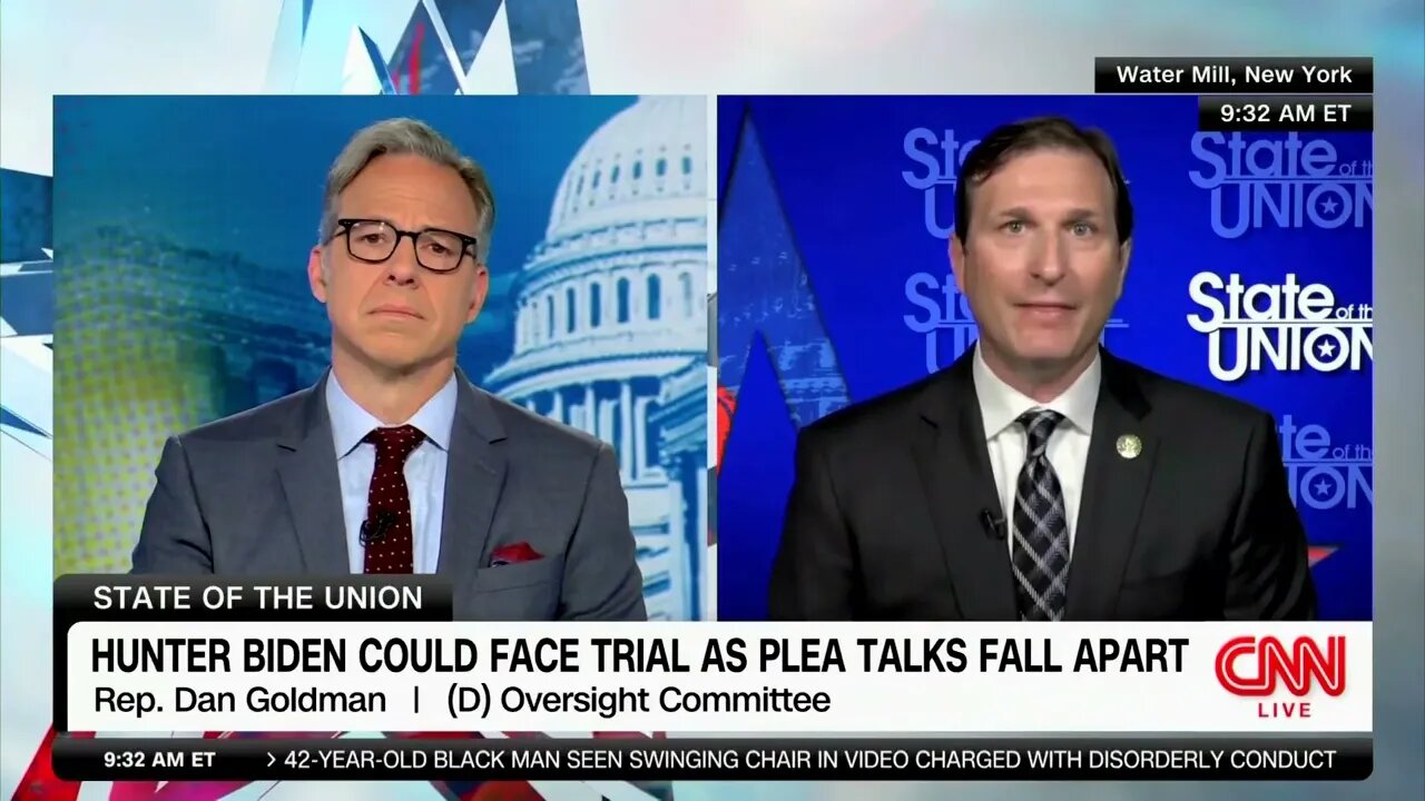 Delusional Democrat Rep. Dan Goldman: Hunter Biden Plea Has "Broken Down" Because Of Pres. Trump