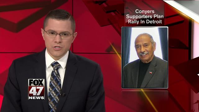 Conyers supporters to hold Monday rally at Detroit church