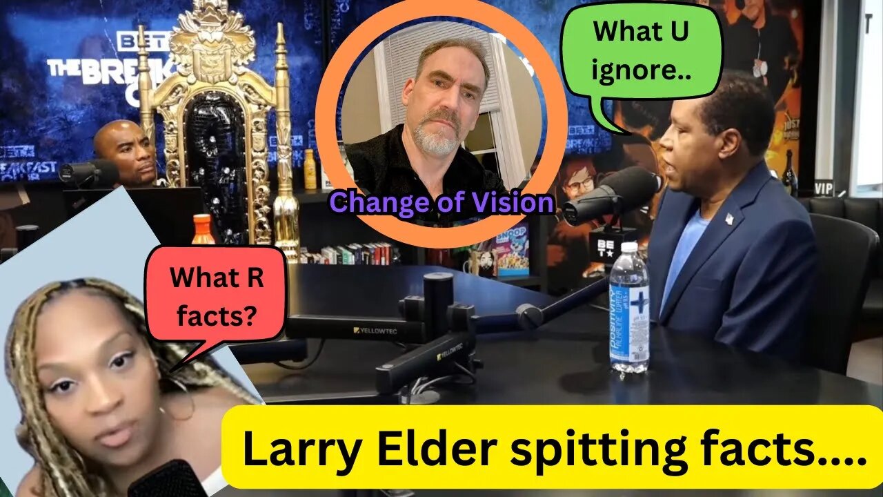 Larry Elder bringing facts to The Breakfast Club....stop blaming whites….