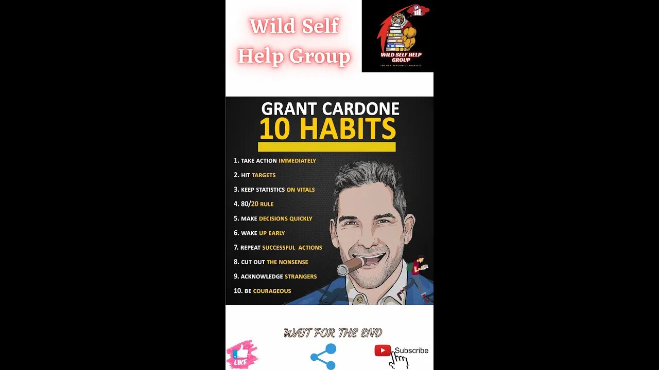 🔥Top 10 habits of Grant Cardone 🔥#shorts🔥#viralshorts🔥#motivation🔥#wildselfhelpgroup🔥