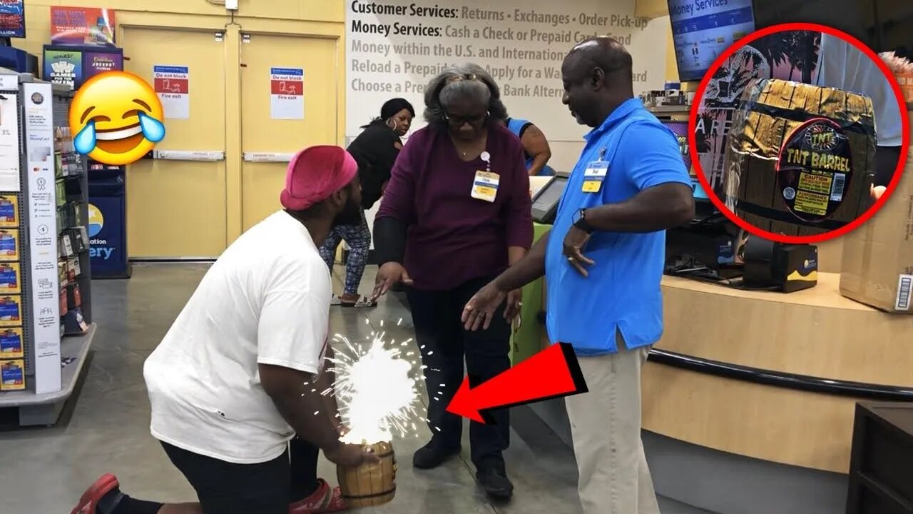 Setting FireWorks Off In Stores! (July 4th Fireworks)