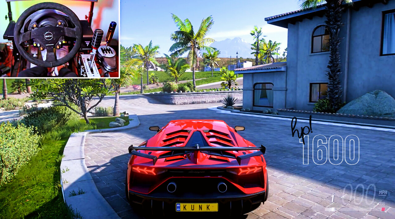 Does Lamborghini Aventador SVJ Has 1600HP | Forza Horizon 5 Steering Wheel | Realistic Driving