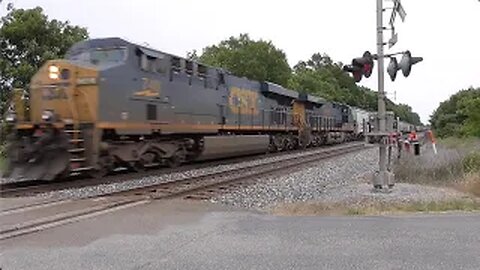 CSX M369 Manifest Mixed Freight Train from Sterling, Ohio June 15, 2023