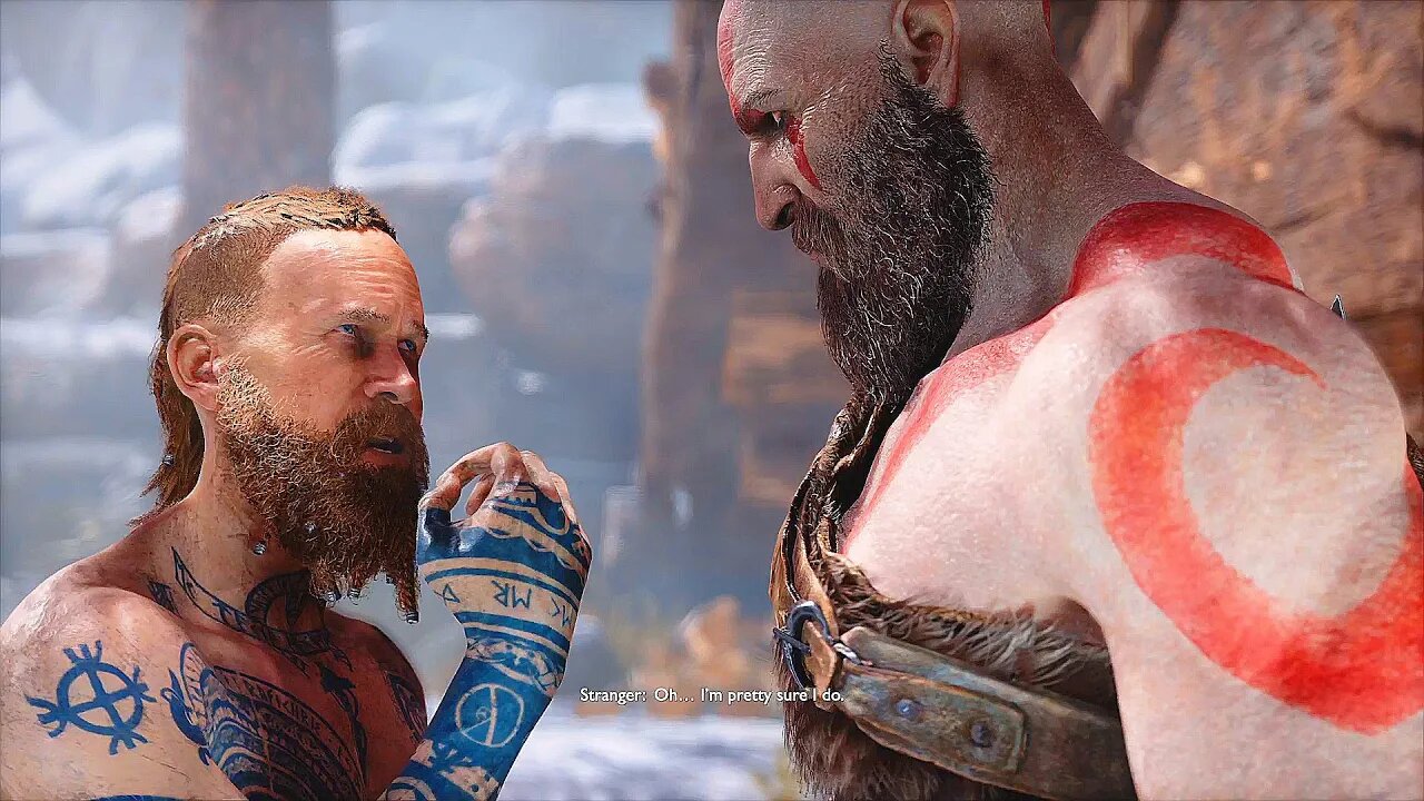 Kratos Meets Baldur Son of Odin - God of War