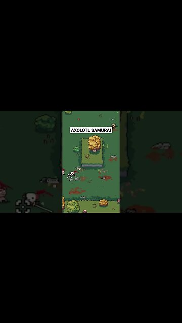 Voce é uma salamandra samurai nesse game #shorts #samurai #roguelike #bullethell #vampiresurvivor