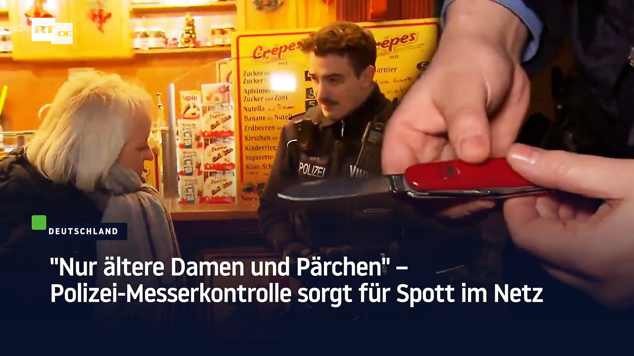 "Nur ältere Damen und Pärchen" – Polizei-Messerkontrolle sorgt für Spott im Netz