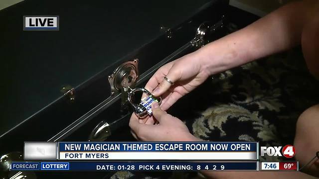 New magician themed escape room opens in Fort Myers - 7:30 am live report