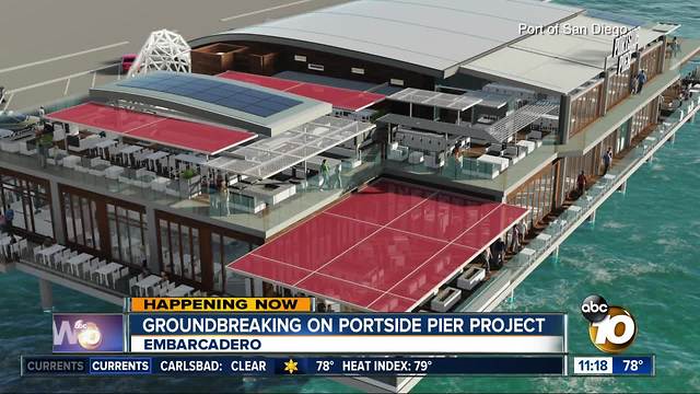 Groundbreaking on Portside Pier project