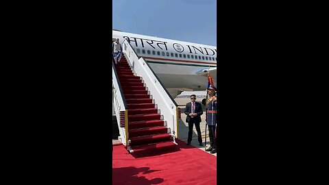 Prime Minister of Egypt receives PM Modi upon his arrival in Cairo