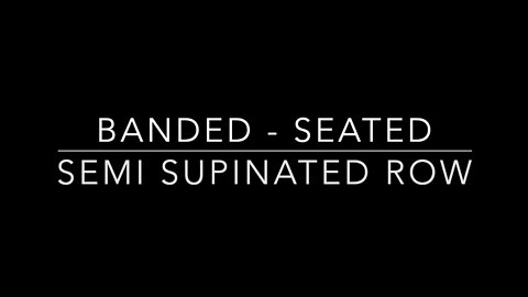 Baned Seated Semi Supinated Row