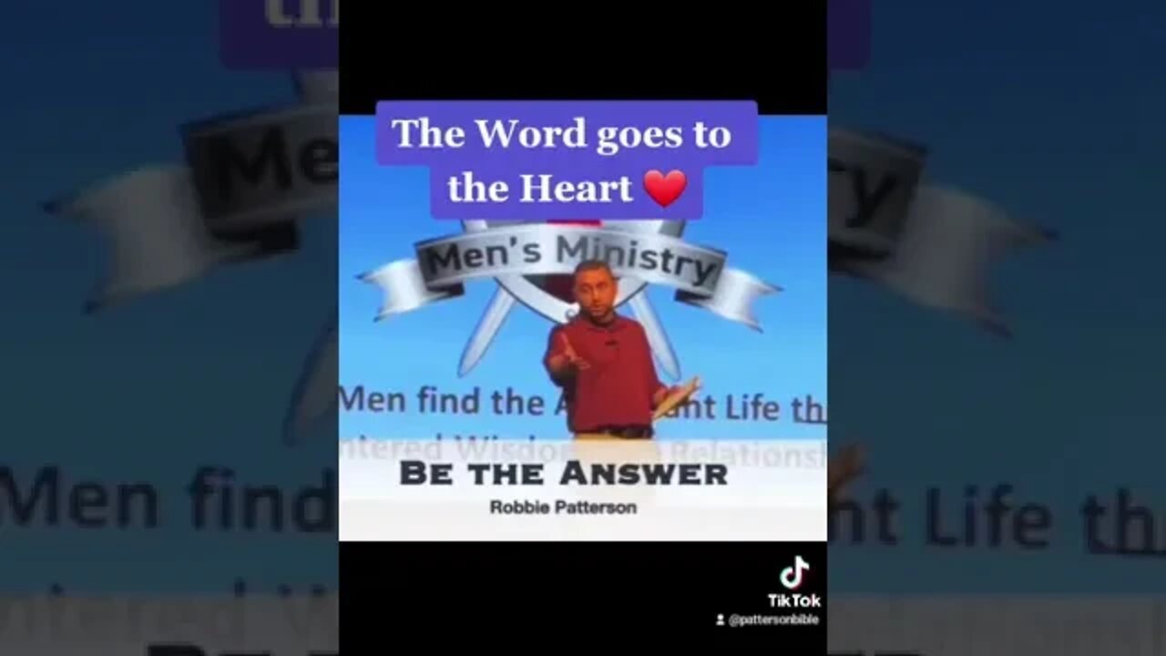 Full message Link:: 🛡Be the Answer🛡 Robbie Patterson https://youtu.be/ygoUcItnlhM