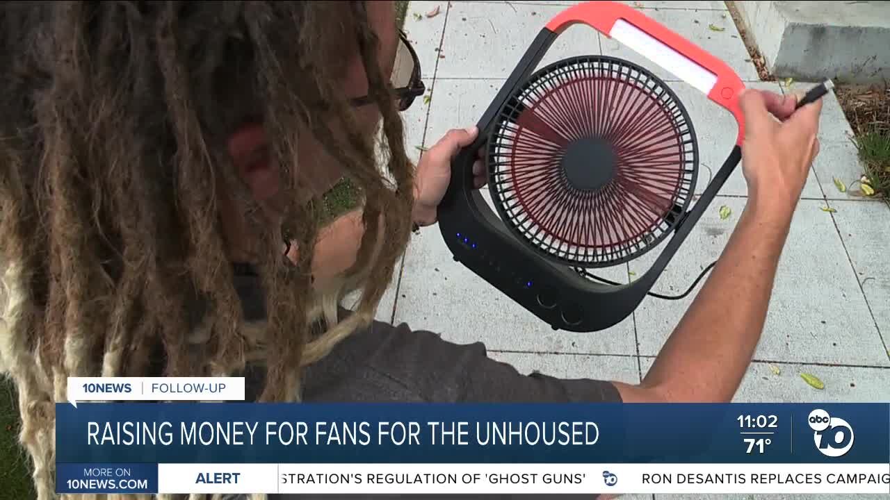 Local nonprofit raising money to buy fans for those at city's Safe Sleeping site