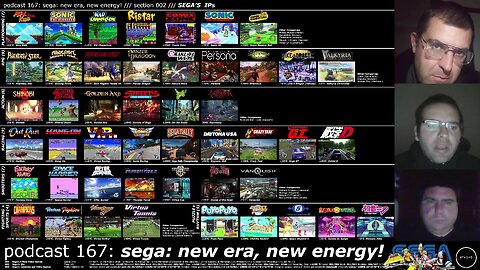 +11 001/004 011/013 006/007 podcast 167: sega: new era, new energy!