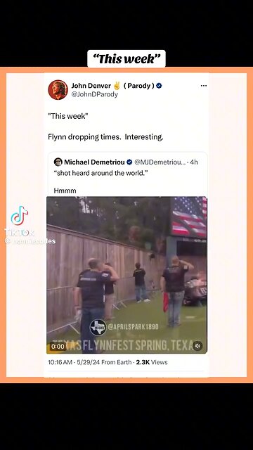 Listen, I think General Flynn is trying to tell us something