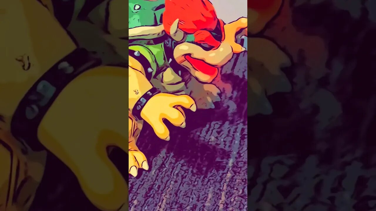 Bowsers throws Mario #trendingshorts #youtubeshorts #mario #fun #toys #bowser #comics #nintendo #sub