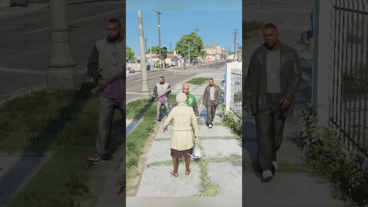 GRANDMA IS MUGGED! GTA RP 😂 | #shorts