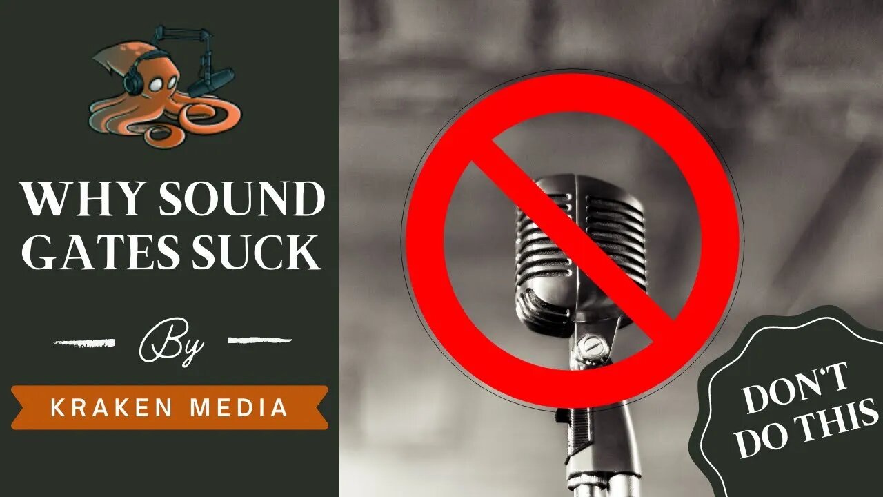 Don't EVER Use sound gates for audiobooks or vocals! do this instead.