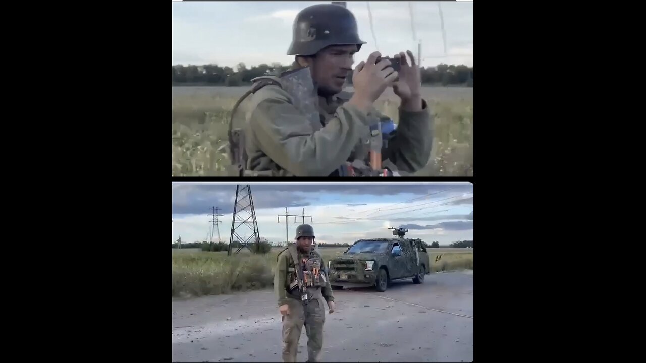 📍⚡️ Mercenaries Nazis with SS emblems on their helmets film themselves on Russian territory