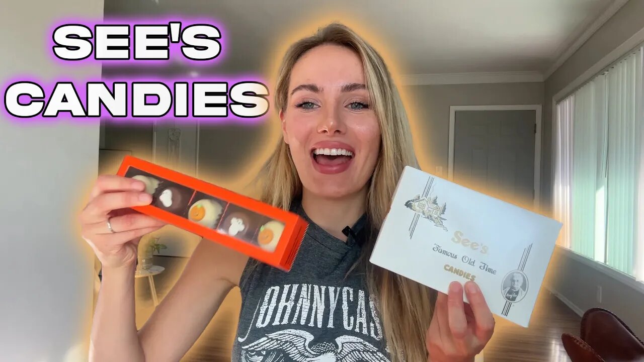 See's Candies! I Try Them For The First Time! And Halloween See's Candies!!