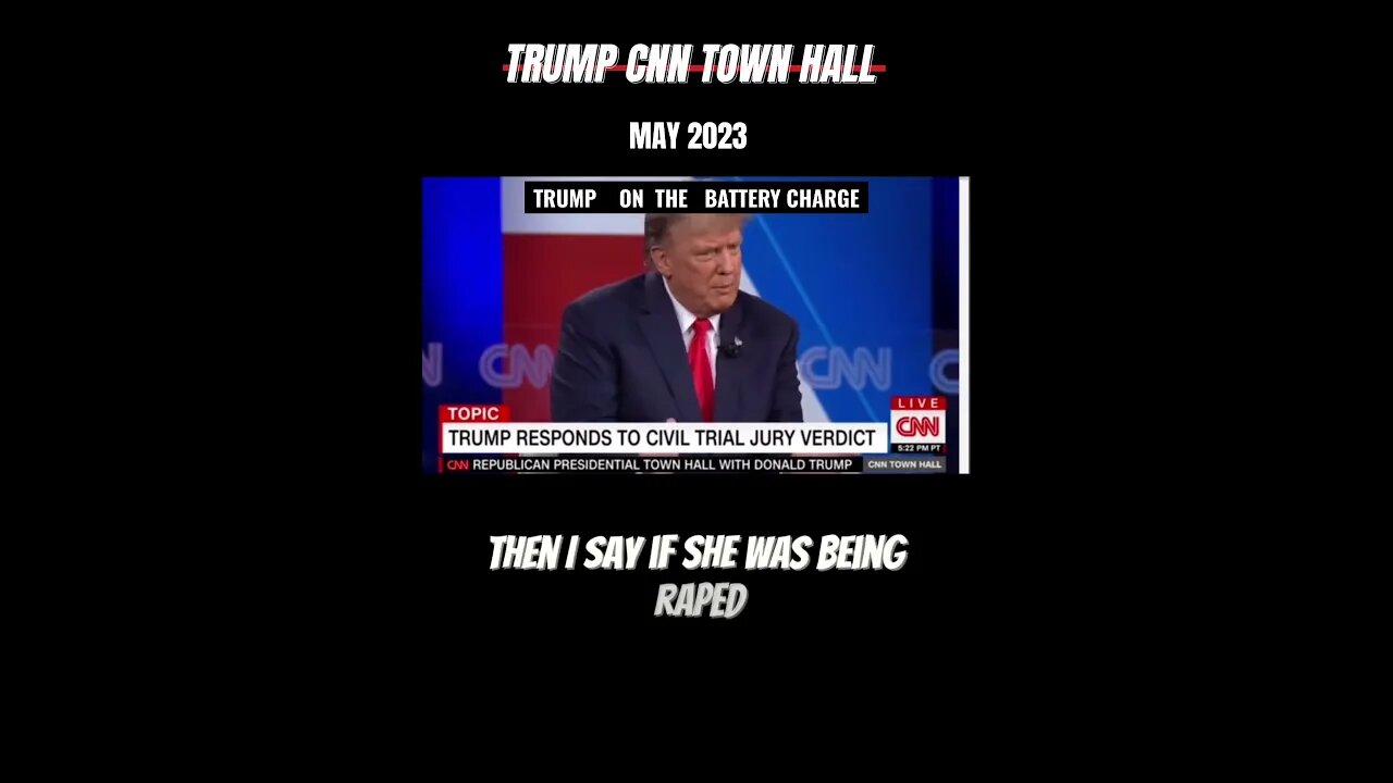 “ what kind of woman…” #Trump Vs #CNN #townhall