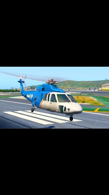 Helicopter Landing Approach At High Speed / X-Plane 11
