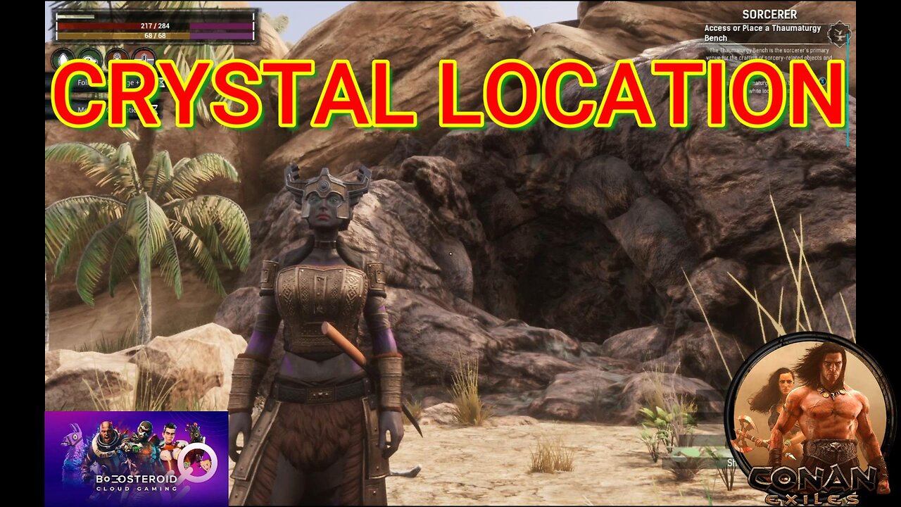 Conan Exiles, Beginners guide, crystal location Busty Boobs #Boosteroid #conanexiles