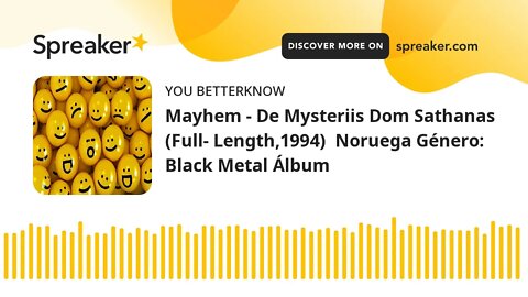 Mayhem - De Mysteriis Dom Sathanas (Full- Length,1994) Noruega Género: Black Metal Álbum