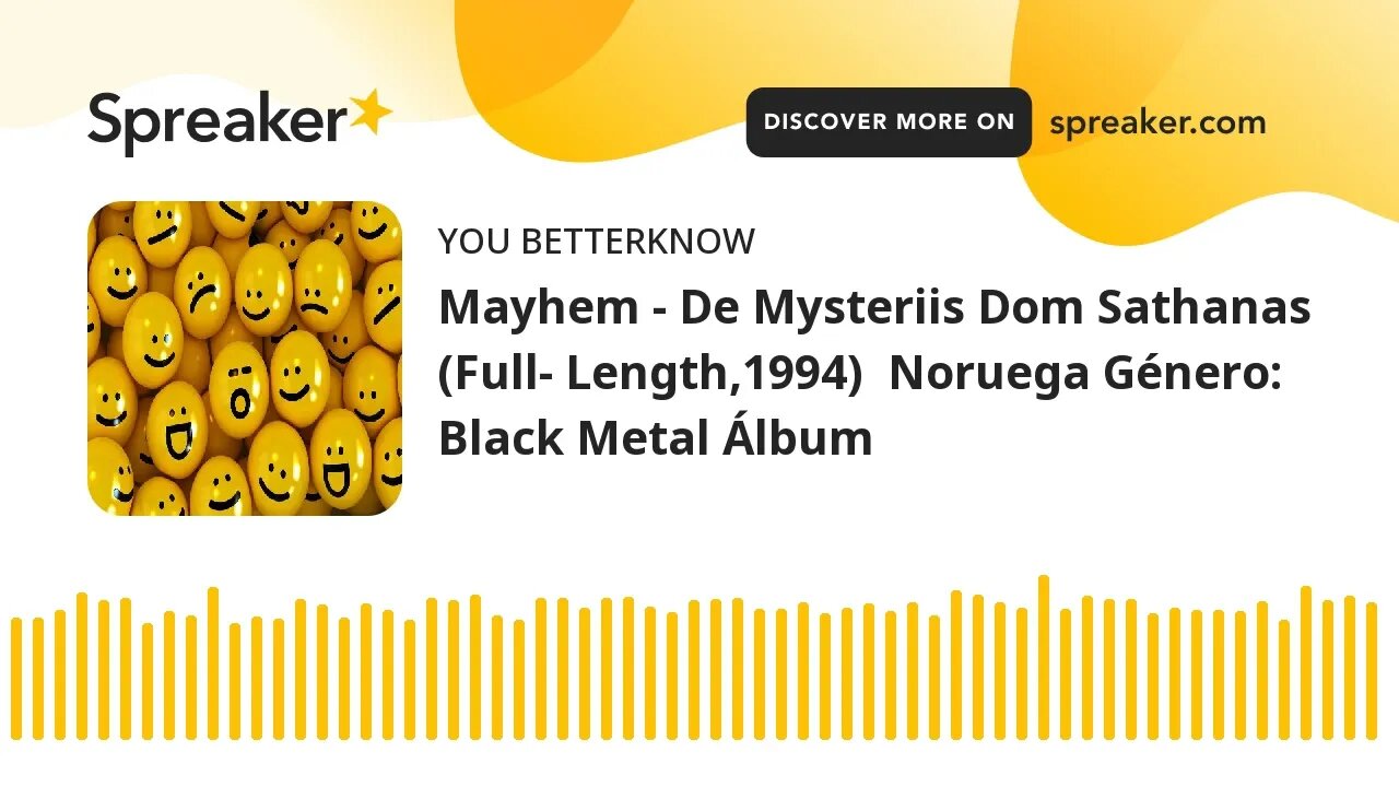 Mayhem - De Mysteriis Dom Sathanas (Full- Length,1994) Noruega Género: Black Metal Álbum