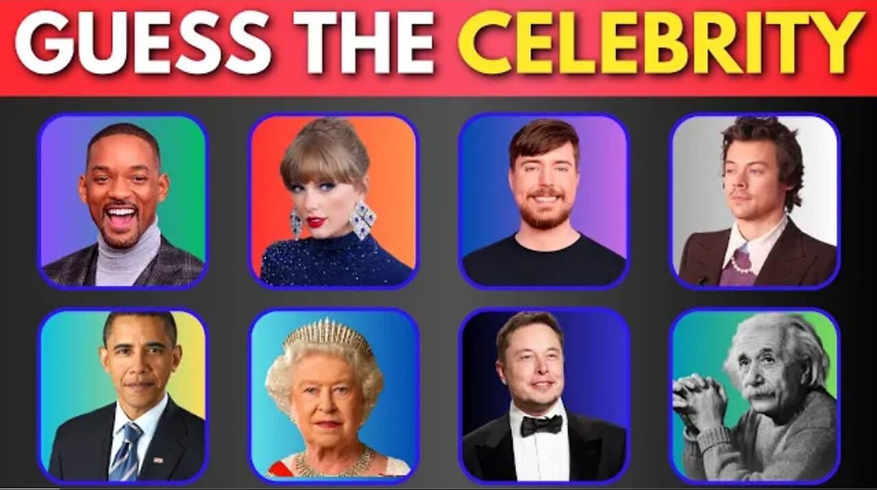 Quick-fire Celebrity Challenge: Guess The Famous Person in 3 Seconds! Most Famous People Worldwide
