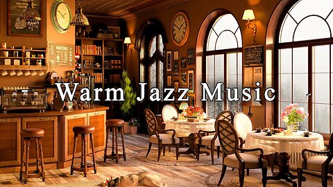 Relaxing Jazz Instrumental Music to Study, Work ☕ Cozy Coffee Shop Ambience ~ Soothing Jazz Mussic