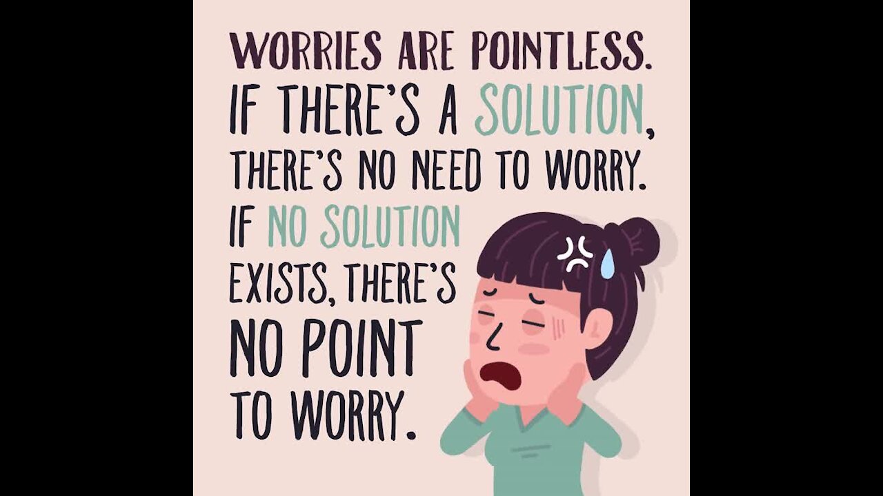 Worries are pointless [GMG Originals]