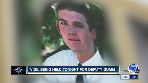 Vigil being held Friday evening for Deputy Gumm