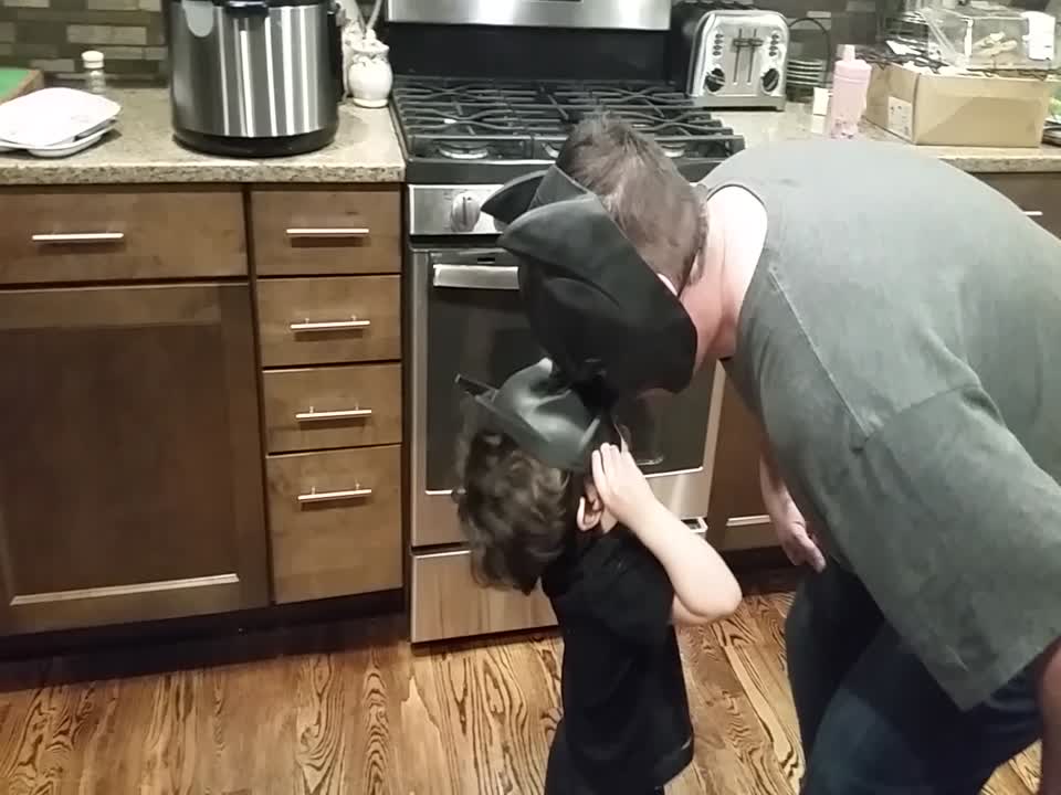Little boy Faces Off with Dad – Who is Really Batman?